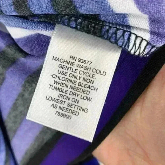 Liz Claiborne womens top multicolored striped - Picture 8 of 9